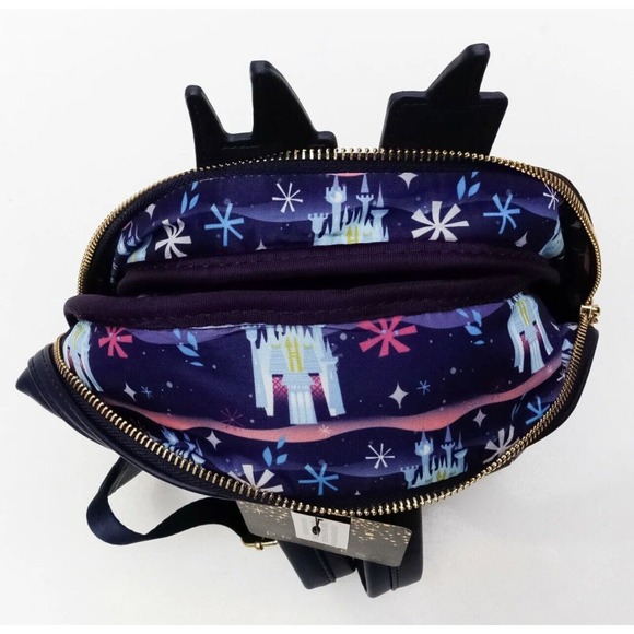 ✅✅ RARE Loungefly Disney Cinderella Coach Castle Mini Backpack Purse NIP Bag - Picture 9 of 12